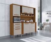 14050.Kit Cozinha Catar 6P2G Cinamomo.Off White Salleto