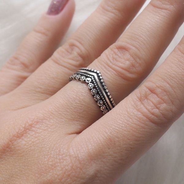 Anel V Coroa Boho