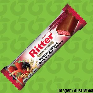 Barra de Cereais Frutas Vermelhas com Chocolate 25 Gramas Ritter Cx 24