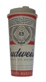 Copo Plástico Com Tampa E Canudo - Budweiser