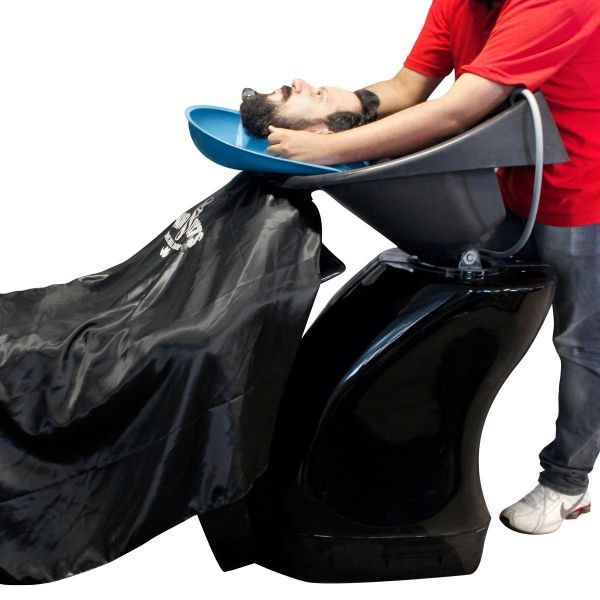 Lavatório Portatil Para Barba Profissional Preto