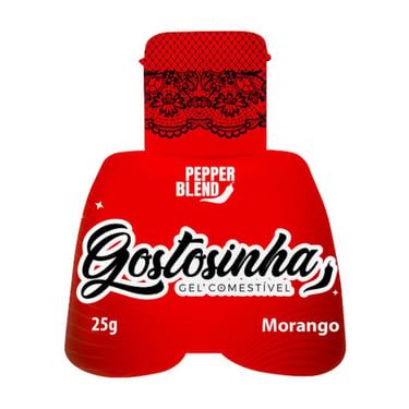 GOSTOSINHA GEL COMESTÍVEL PARA SEXO ORAL HOT 25 G PEPPER BLEND