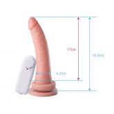 Penis c Vibra Ext e ventosa 18,3 x 3,5cm