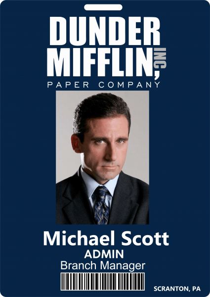 The Office Crachá Dunder Mifflin Michael Scott