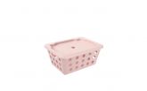 Cesta Organizadora com Tampa Rosa 1,5