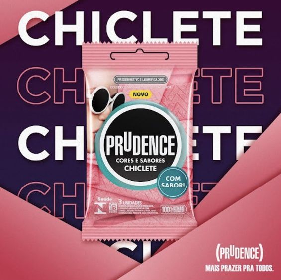 PRUDENCE AROMA E SABOR CHICLETE 3 UNIDADES