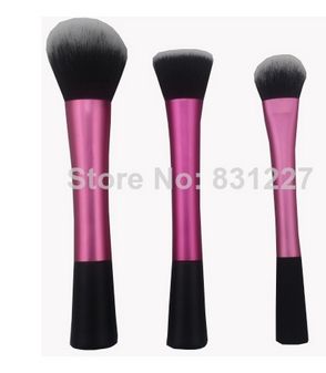 Kit com 3 Pincéis Kabuki para contorno do rosto