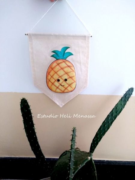 Flâmula Decorativa Abacaxi Cute