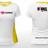 Blusa Feminina Baby Look "Eu Amo Correr"