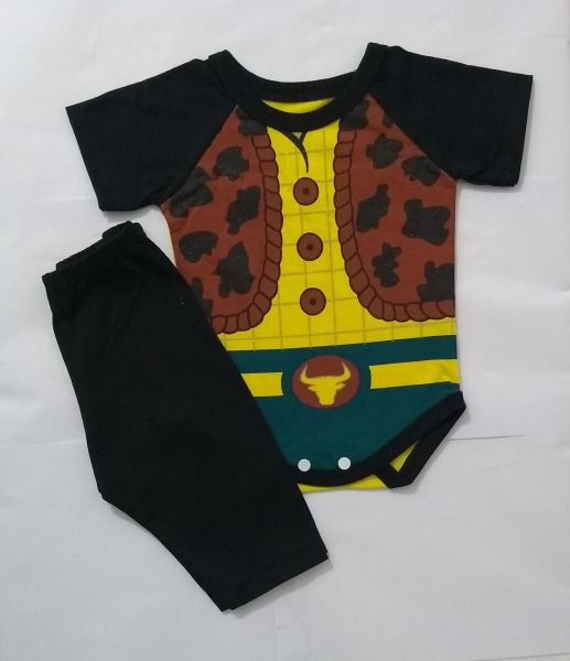 Conjunto Body com Calça Personagens - Cowboy - Tam.G