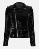 JAQUETA LEATHER BIKER AMARO