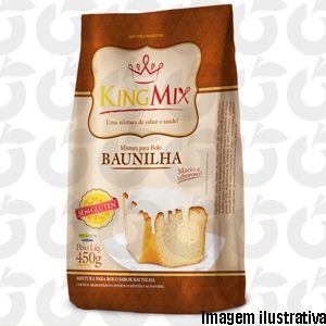 Mistura para Bolo Baunilha 450 Gramas KingMix