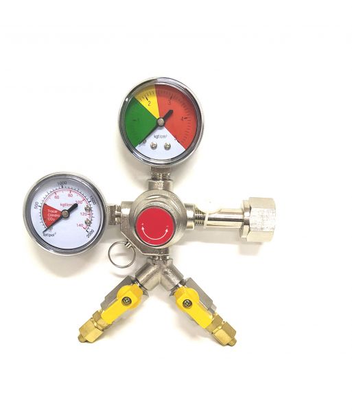Regulador de Pressão CO2 2 Vias