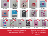 Sacola P/ presente 5- 25x35 PT C/ 100 pçs