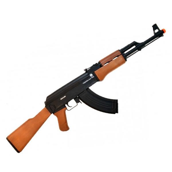 Rifle Airsoft AK47 Toy Elétrica 220V Calibre 6mm + Bandoleira