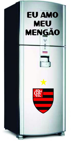 Adesivo de geladeira flamengo cartela 42 cm x 30 cm
