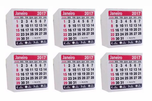 Mini calendário 2017