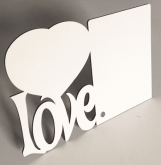 Porta Retrato de mdf Love A4