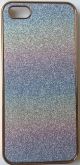 CASE GLITTER PRATA REFLEXO ARCO IRIS PARA IPHONE 5 E 5S