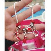 Pulseira Detalhes em Vermelho