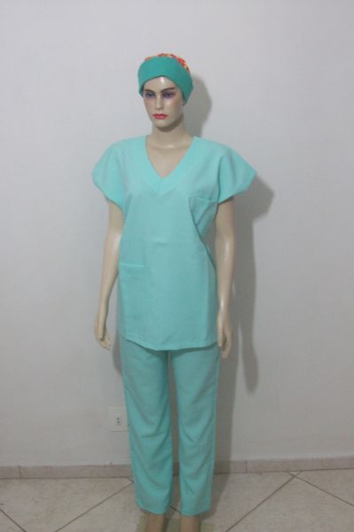 Pijama verde Água Liso