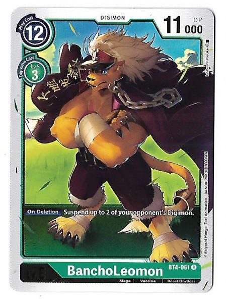 Digimon CCG BanchoLeomon - Rare BT4