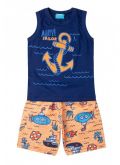 Conjunto Infantil Regata Marinho