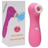 ESTIMULADOR FEMININO COM SUCÇÃO VIP MIX DE CLITORIS COR ROSA