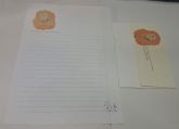Conjunto Papel de Carta e Envelope Boku no Kuruma sugoku derundayo