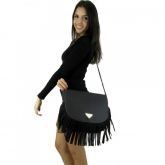 Bolsa FBF Linha Premium Franja 990 Preta - Couro Ecológico