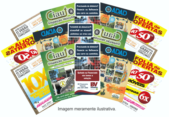 PANFLETO 80 GR  20X14 4/0 3.000 UNIDADES