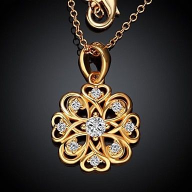 Colar de ouro 24K Luxury AAA Zircon Ms Plating