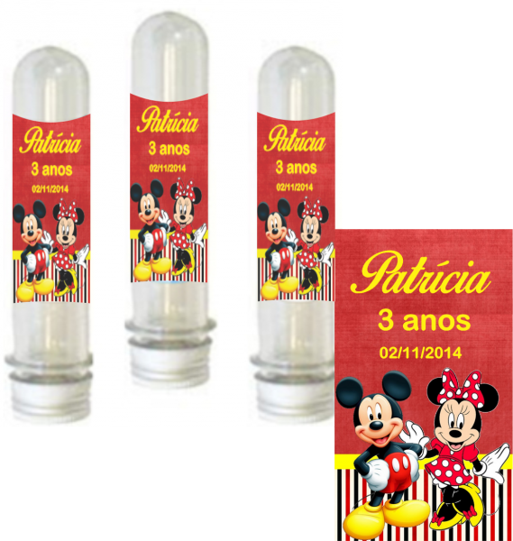 Adesivo Personalizado para Tubete - 35 unidades