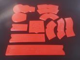 Gaslands - Templates (Réguas) (PRODUZIDO EM 3D)