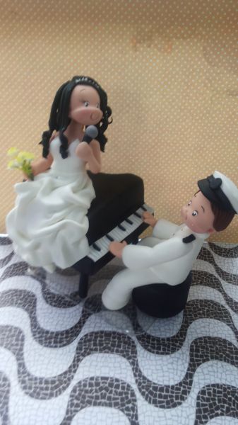 Noivos fofos + piano