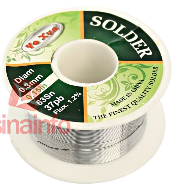 Estanho para Solda Fio de Solda 0.3mm Super Fino - Rolo de 40g Yaxun
