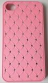 CASE LUXO STRASS ROSA PARA IPHONE 4 E 4S