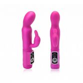 Vibrador Rabbit Ecstasy Sensorial Multivelocidade em Silicone - Pink