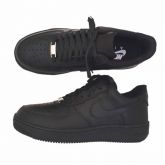 TENIS NIKE AIR FORCE FEMININO COURO PRETO - NK-046