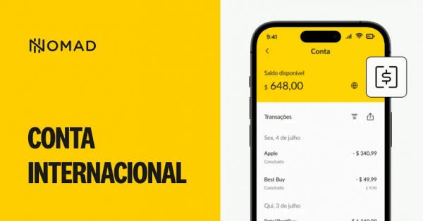 CONTA E CARTÃO INTERNACIONAL NOMAD