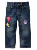 MC4C21- Calça Jeans GAP Fit Patch 5Yrs (4-5anos)