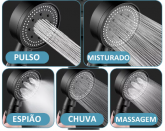 Cabeça de Chuveiro com economia de água