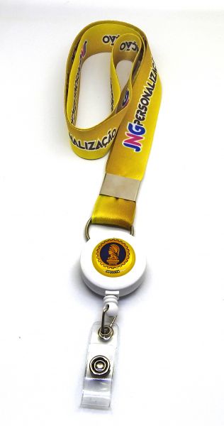 Porta Crachás Com Cordinha Personalizados