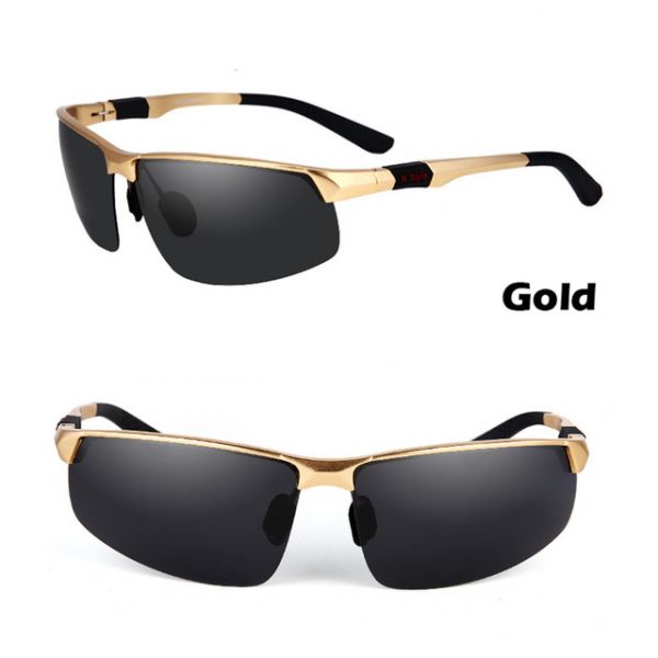 Óculos Masculino De Sol Escuro Polarizado Piloto Original