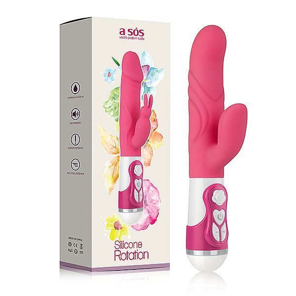 Vibrador Silicone Rotation New Orgasm - Rosa