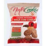 Cookie Integral Sem Glúten Sabor Maçã com Canela NutriPleno 120g