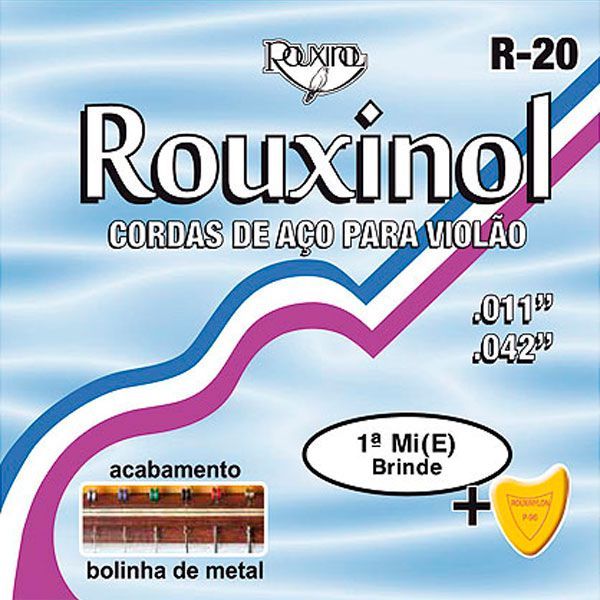 Encordamento para violão em aço R20 Rouxinol