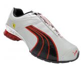 Tênis Puma Ferrari Cell Deka Prata e Vermehlo