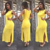 Vestido Croche Longo