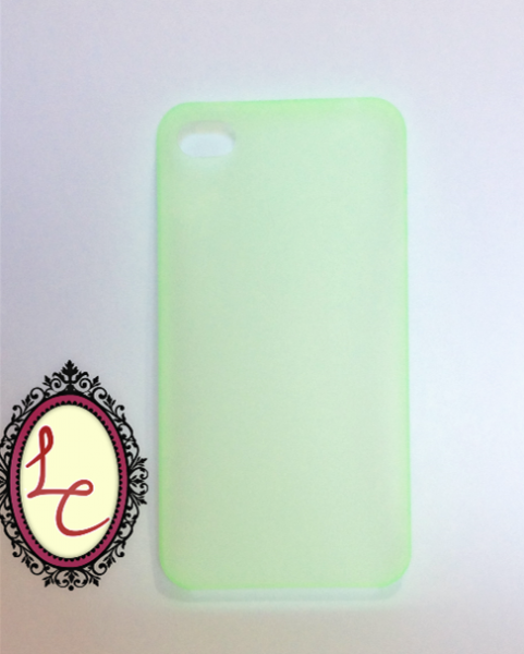 Case super fina transparente verde - iPhone 4/4S